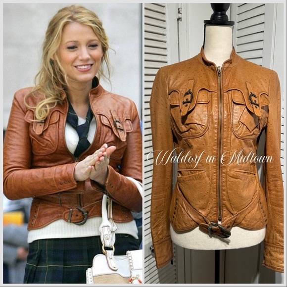 Roberto Cavalli Jackets & Blazers - ASO SERENA VAN DER WOODSEN LEATHER JACKET